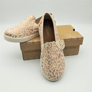 Toms Avalon Natural Cheetah Foil Shoes Sz Tiny 11